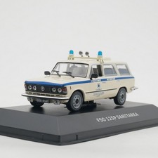 Ixo 1:43 FSO Fiat 125P Sanitarka Warsaw Ambulance Car Model Collectible picture