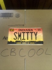 1995 Indiana AMBER WAVES OF GRAIN  License Plate SMITTY Skyline picture