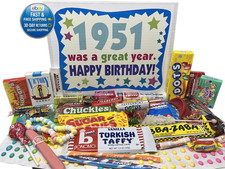RETRO 1951 75th Birthday Gift Box of Nostalgic Retro 50 Piece Set picture