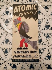 Vintage Florida Travel Brochure Atomic Tunnel  Daytona Beach picture