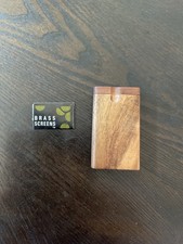 DUGOUT SMALL 3” TALL WITH CIG TOBACCO HITTER NICE WOOD COMES WITH SCREENS picture