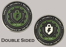 OT SOC Industrial Cyber Security Gear Enamel Challenge Coin  J#20 picture
