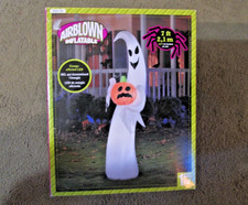 Gemmy Airblown inflatable 7ft ghost lights up new old stock picture