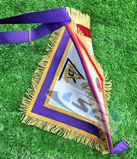 Masonic PHP PIM York Rite Reversible 100% Lambskin Apron Hand Embroidered picture