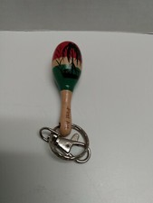 Mini Maraca Keychain First Act W/ Palm Tree and Boat picture