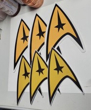 STAR TREK STICKERS 6 PACK LOT VINTAGE RETRO LOOKING  picture