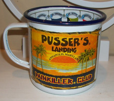Pusser's Landing Painkiller Club Enameled Cup Annapolis, Maryland Rum Recipe picture