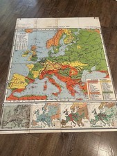 1951 Atwood Regional - Political Europe Nystrom Folding Map 65.5