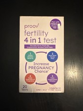 Proov 4-in1 Fertility Test for Women  Ovulation & Pregnancy Test Strips 20 Tests picture