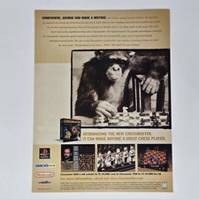 ChessMaster PS1 Nintendo GameBoy Color Chimp Print Ad/Poster Official Promo Art picture