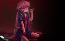 Yandere Girls Mirai Nikki Gasai Yuno Anime Poster 11x17in Glossy High End Print picture