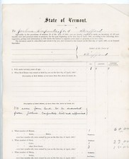 1881 Vermont Estate Inventory % Joshua Carpenter Jr. Stafford VT Real Property picture