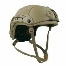 US NOW FAST NIJ IIIA Ballistic Helmet UHMW-PE Bulletproof Khaki Military M/L picture
