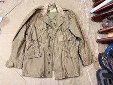 ORIGINAL WWII US ARMY INFANTRY M1943 M43 COMBAT FIELD JACKET- LARGE 44R picture