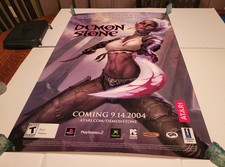 Demon Stone RARE Promo Poster 24x36 Todd Lockwood D&D 2004 Atari xbox Zhai Drow picture
