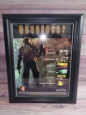 Framed Marathon 2 Durandal PC Big Box 1996 Bungie Game Promo Ad Art Print Poster picture