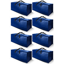 Cosy Family 8 Pack Heavy Duty Extra Large Moving Bags Backpack Straps - Strong picture