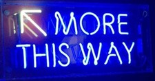 More This Way Arrow Acrylic Neon Lamp Sign 14