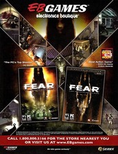 F.E.A.R. PC Game PS3 Xbox 360 2005 EB Games Promo Ad Art Print Poster - Glossy picture