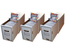 3-pack Short Comic Book Box with Drawer Comics Storage Boxes with Dividers picture