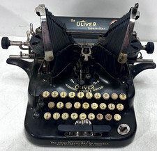 Antique Oliver No 5 Typewriter Standard Visible Batwing Writer USA 1906? picture