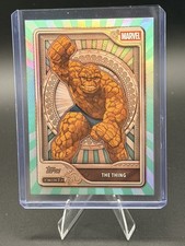 2026 Topps Marvel Mint The Thing Green Parallel 47/75 Fantastic Four picture