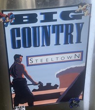 Big Country Steeltown Promo Poster 1984 Original 19x27 picture