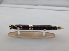 Handmade Wood Cat Twist Pen With A Display Box. picture
