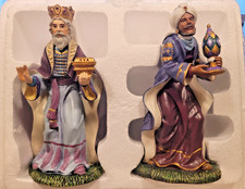 Thomas Kinkade Hawthorne Village Nativity Set King Gaspar & King Balthazar 2007 picture