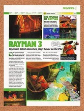 2002 Rayman 3 PS2 Original Advertisement / Retro Promo vr1 picture