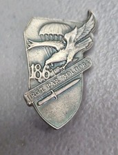 186th Paratrooper Regiment Lightning Badge Italian Vintage WW2 picture