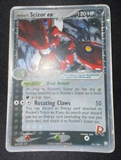Pokemon Card - Team Rocket's Scizor EX 101/109 -Rocket EX Returns-Holo-Poor picture