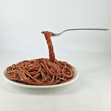 Vintage Frozen Moments Pasta Spaghetti Fork Geoffrey Rose Pop Art Sculpture 1978 picture