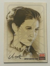 SLAVE LEIA 1/1 by Jerry Vanderstelt 2010 Topps Star Wars Galaxy Series 5 Sketch picture