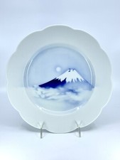 Fukagawa Seiji 27 Mt. Fuji Large Plate Arita Ware 10.5