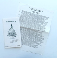 Holiday Inn Capital Hotel Lot Washington DC Vintage 2000 Travel Calendar Welcome picture