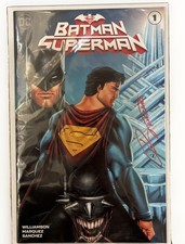Signed Batman Superman #1 Ryan Kincard Exclusive Variant Cover B W/COA Perfect picture