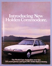 1986 Holden Commodore Fold Out Brochure from The Australian Magazine D2F13 picture