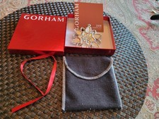 2008 Gorham Sterling Snowflake 39th Ornament in Series Original Box Pouch card picture