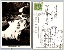 RPPC Upper Cascade Fall Photo Postcard picture
