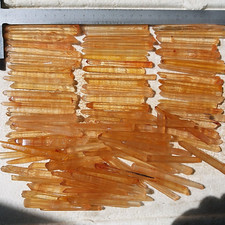 553g104 pieces of Congo Red Skin Crystal Quartz Dots with Crispy  Sound D117 picture