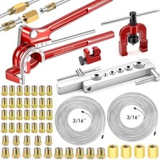 55Pack 3/16 Inch+3/16 Inch Brake line kit Include 25 FT Zinc-Plated Brake Lines picture