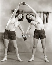 1931 SALLY STARR and DOROTHY JORDAN Sexy Leggy Exercise PHOTO  (237-M-3) picture