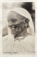 Trinidad Coolie Woman RPPC Photo Postcard COPY picture