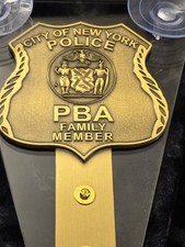 Novelty NYPD  Windshield Badge Medalion Display. Family Member.   picture
