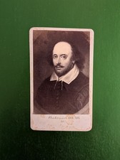 William SHAKESPEARE 1860s CDV ROOKIE RC 2.5