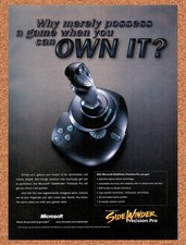1997 Microsoft SideWinder PrecisionPro Joystick Original Advertisement / Promo 2 picture