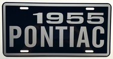 1955 PONTIAC Metal License Plate Fits  Chieftain Star Chief Bonneville Classic picture