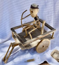 Folk art Hand Made Deathcart Taos, New Mexico Artist David Trujillo 1987 picture