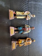 Vintage Ottoman Empire Figures Statues Set of 3 Sadrazam Bostanci Solak picture
